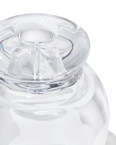 kandelaar 8.5x10cm glas transparant - 13325065 - HEMA