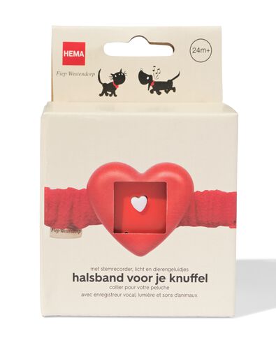 halsband voor knuffel Takkie en Siepie met stemrecorder - 60060027 - HEMA