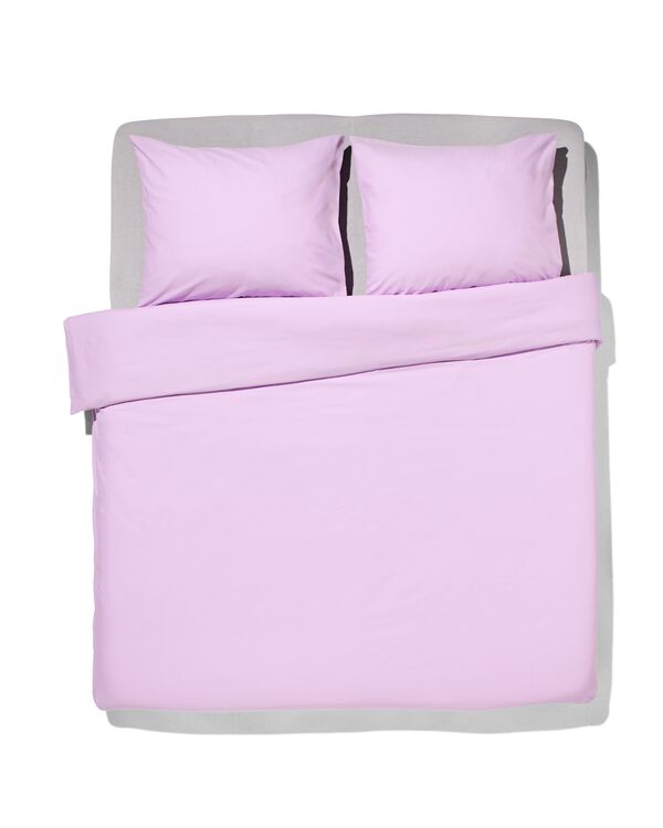 housse de couette 240x200/220 cm coton doux lilas - 5750078 - HEMA