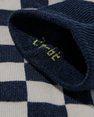 herensokken ruiten donkerblauw donkerblauw - 4170440DARKBLUE - HEMA