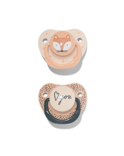 Schnuller, flach, Fuchs, 12 M+ - 33508250 - HEMA