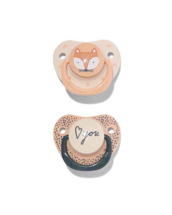 sucettes avec côté plat renard 12m+ - 33508250 - HEMA