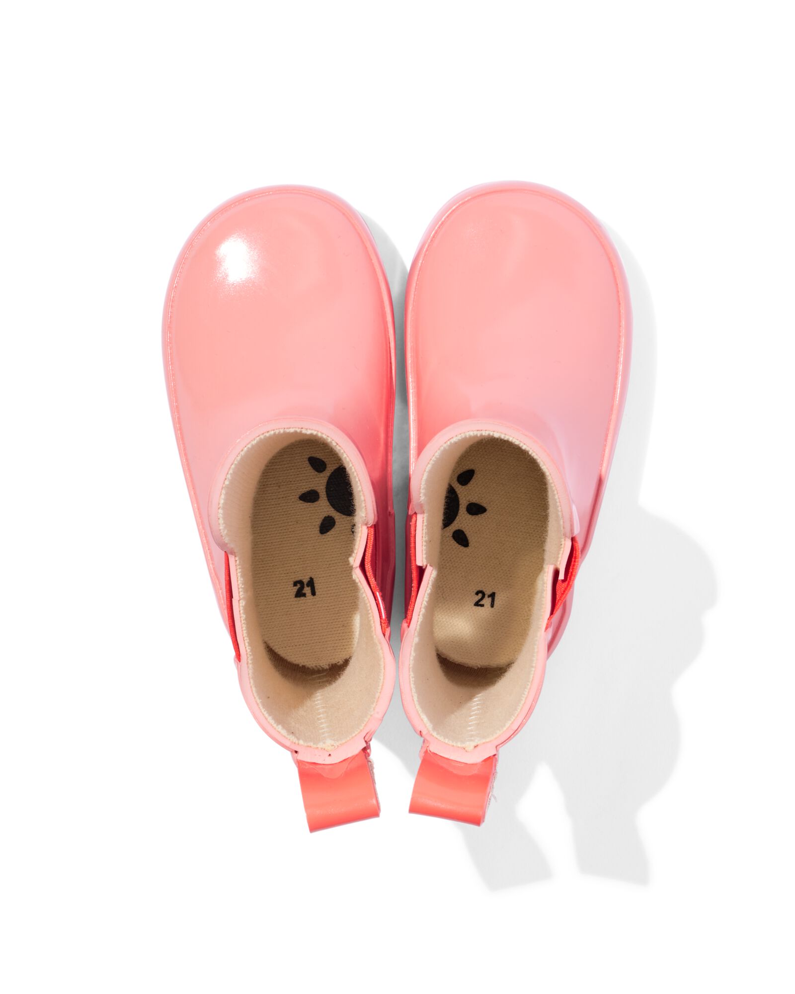 baby regenlaarzen rubber roze koraal koraal - 33240150CORAL - HEMA