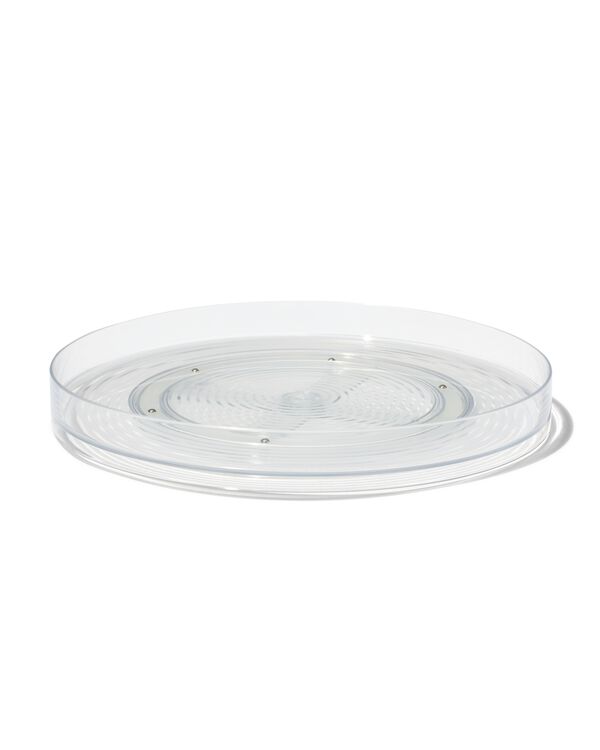 plateau tournant transparent Ø29x3.5cm - 39800030 - HEMA