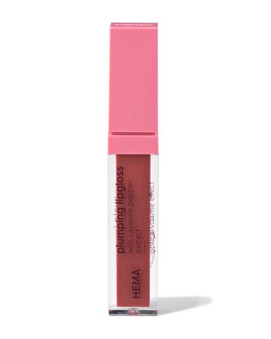 lipgloss plumping donkerroze - 11230249 - HEMA
