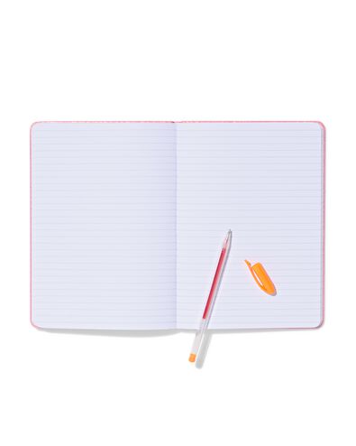 carnet de notes 21 x 15 cm rose paillet&eacute; - 14100232 - HEMA