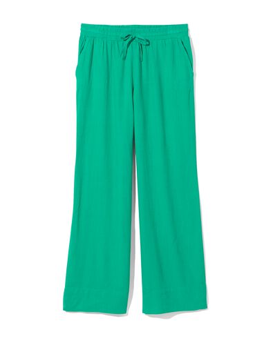 pantalon femme Riley avec lin vert vert - 36299560GREEN - HEMA