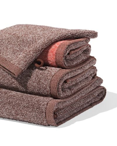 serviette de bain 70 x 140 cm qualit&eacute; sup&eacute;rieure marron mouchet&eacute; marron serviette 70 x 140 - 5200275 - HEMA