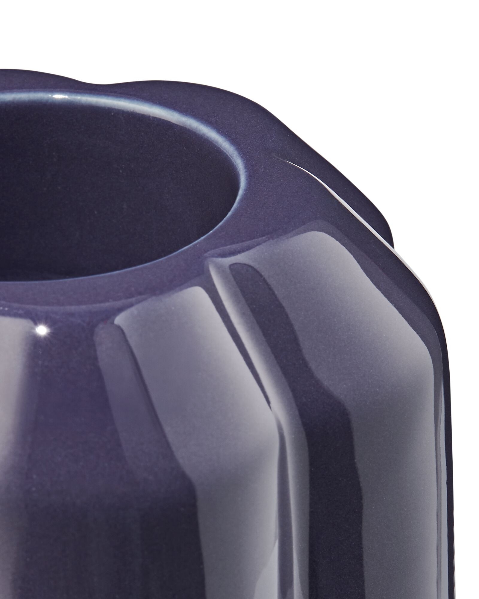 photophore en c&eacute;ramique fleur bleu fonc&eacute; - 13325052 - HEMA