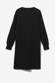 Damen-Kleid Kacey, Struktur schwarz schwarz - 1000028860 - HEMA