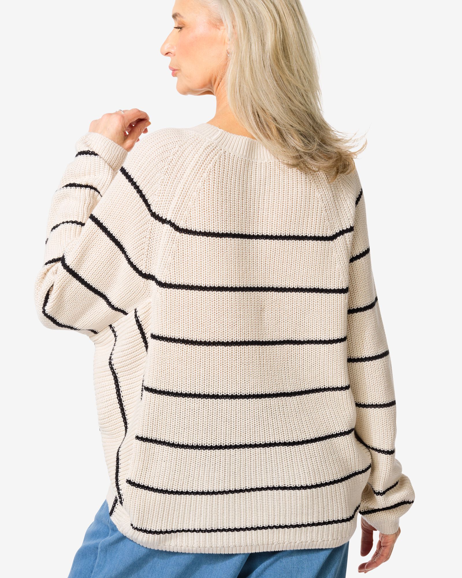 pull femme Olena blanc/noir - 36251360WHITEBLACK - HEMA