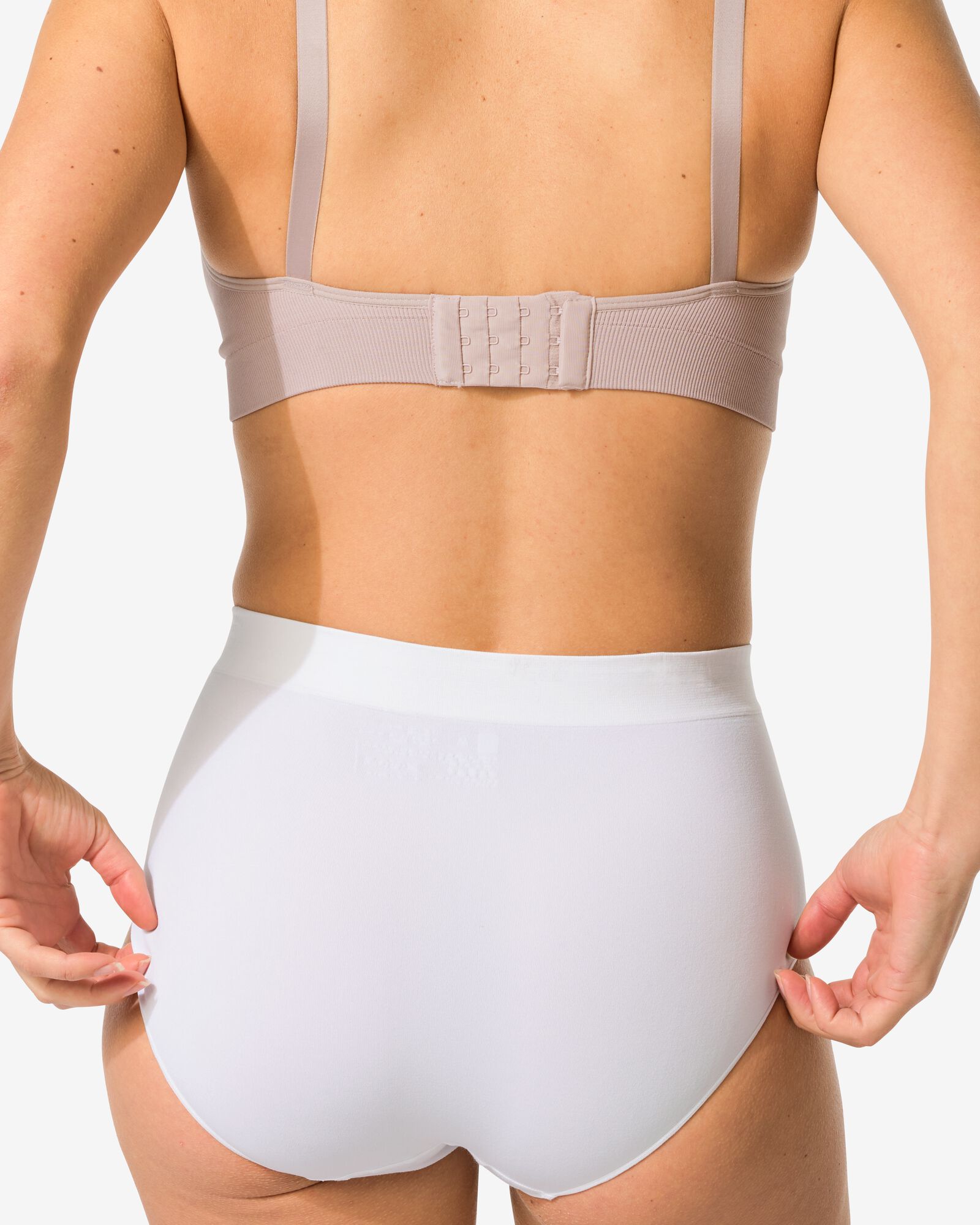 Nahtloser Damen-Taillenslip aus Mikrofaser wei&szlig; - 1000002024 - HEMA