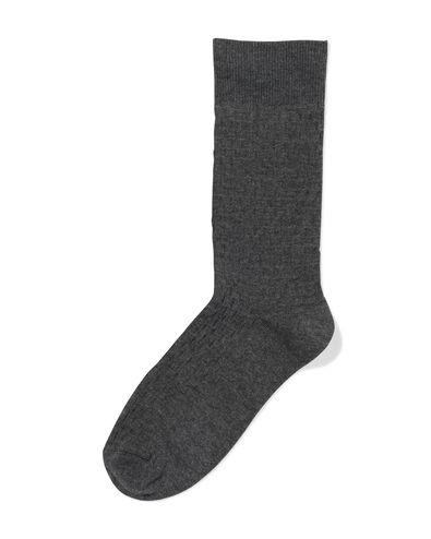 Herrensocken, Struktur graumeliert graumeliert - 4150600GREYMELANGE - HEMA