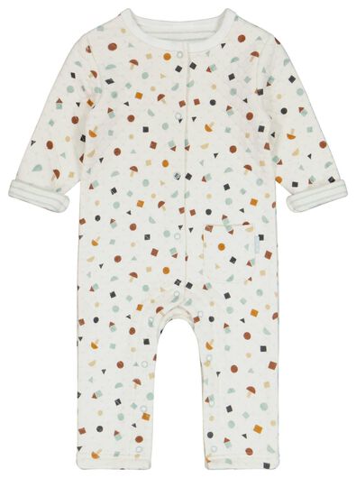 Newborn-Jumpsuit, gefüttert eierschalenfarben - 1000024483 - HEMA