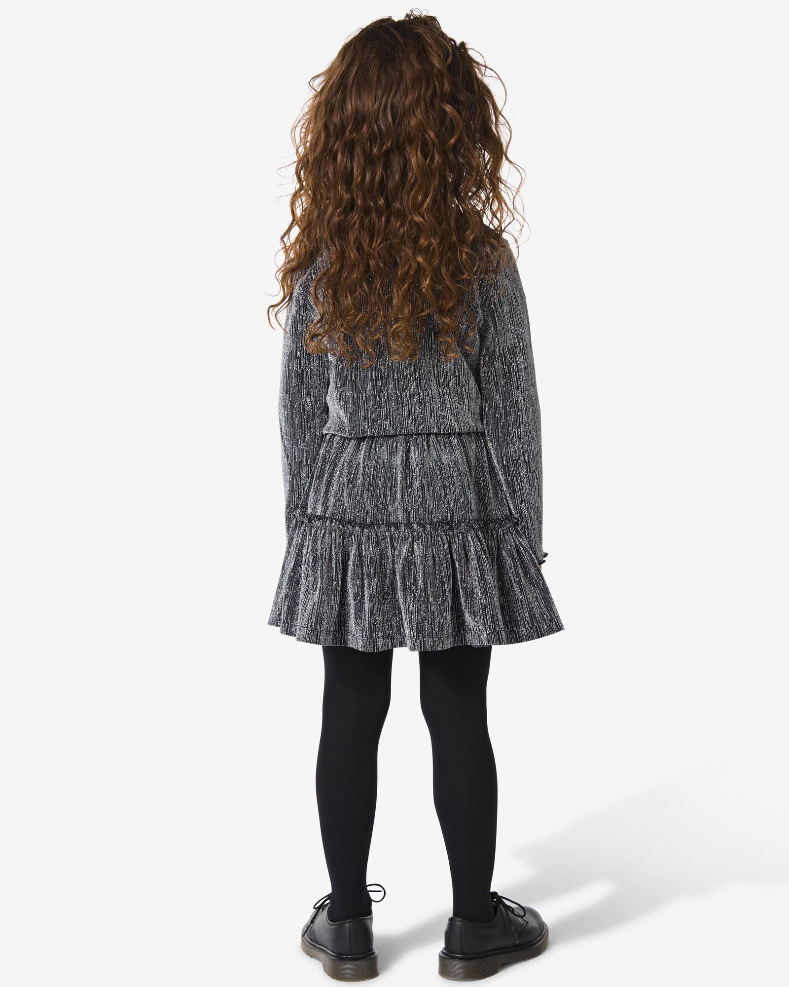 kinderrok glitter zwart zwart - 30835454BLACK - HEMA