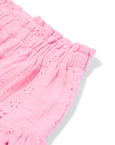 babyshort comfy fit broderie roze roze - 33004180PINK - HEMA