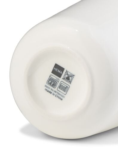 mug &agrave; cappuccino 350ml Knap new bone china blanc - 80660302 - HEMA