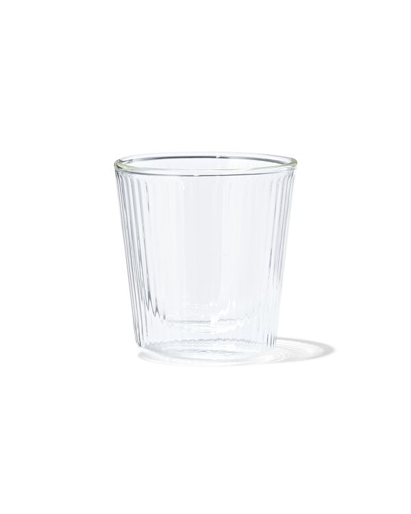 verre &agrave; double paroi ligne relief 150ml - 80660132 - HEMA