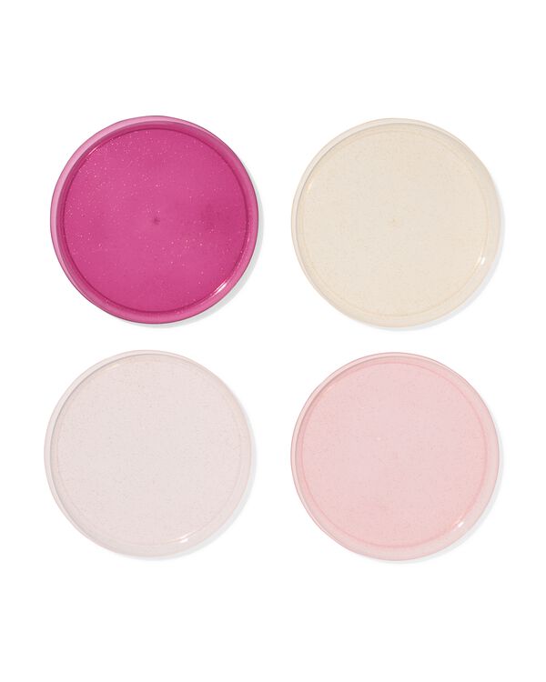 assiettes r&eacute;utilisables paillettes - lot de 4 - 14250309 - HEMA