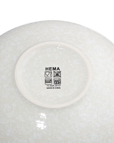 bol bas ⌀15cm fa&iuml;ence mouchet&eacute;e verte - 9650358 - HEMA