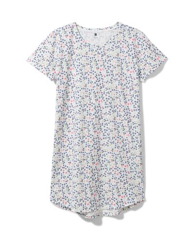 chemise de nuit femme en coton blanc - 1000030227 - HEMA