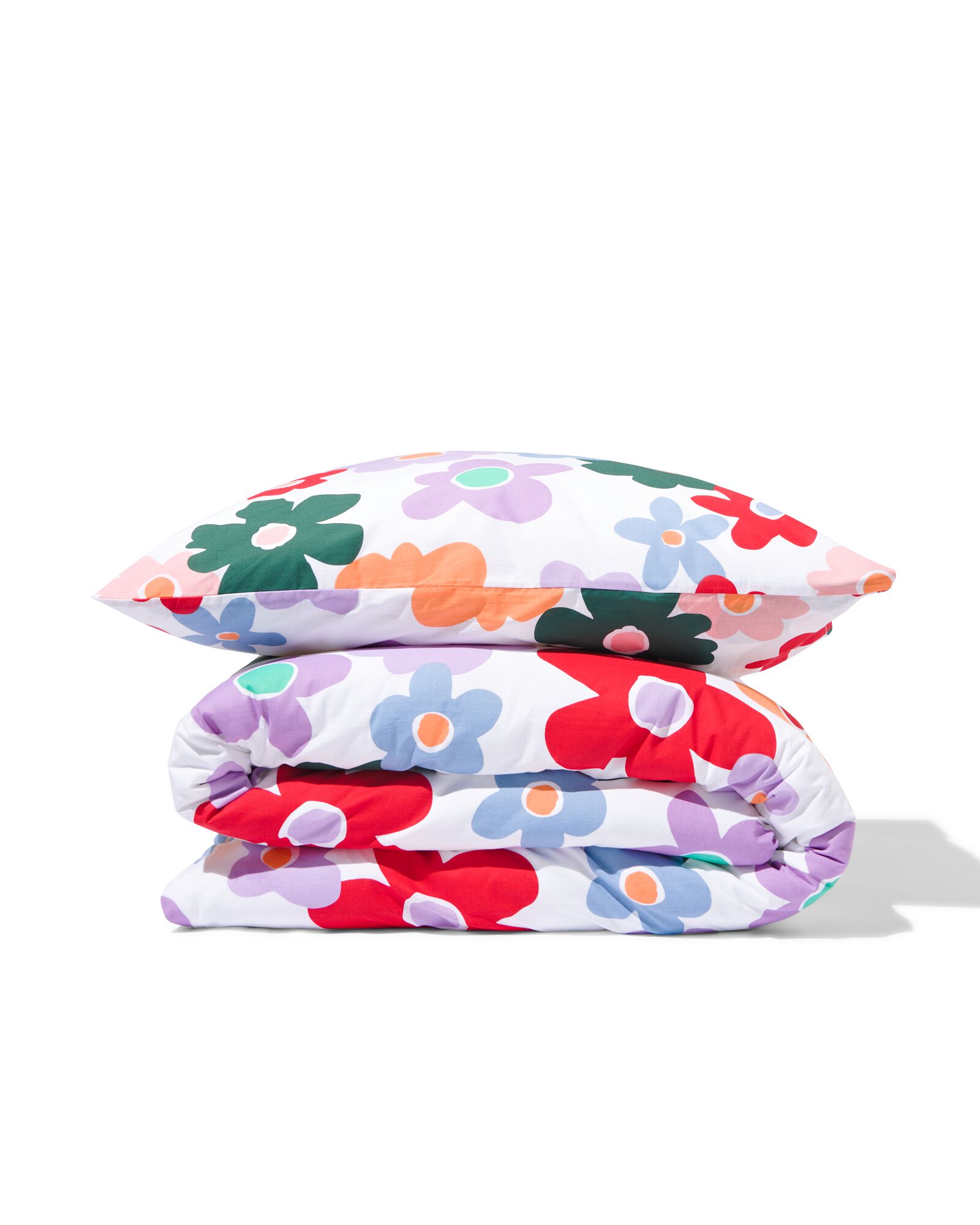 Kinderbettbezug 140 &times; 200 cm weiche Baumwolle Blumen - 5730216 - HEMA