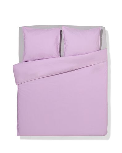 housse de couette 240x200/220cm percale lilas - 5750166 - HEMA