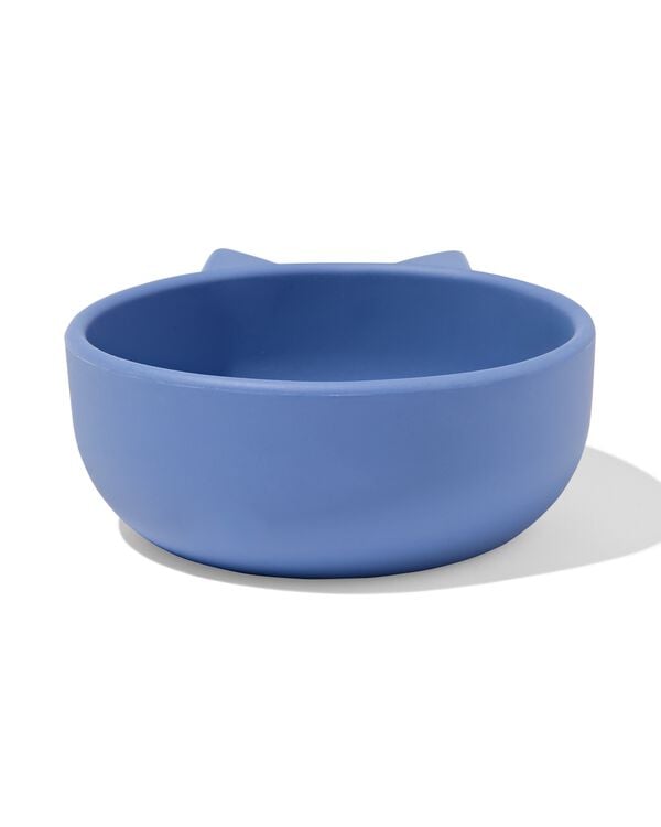 bakje &Oslash;10cm monster siliconen blauw - 80650220 - HEMA