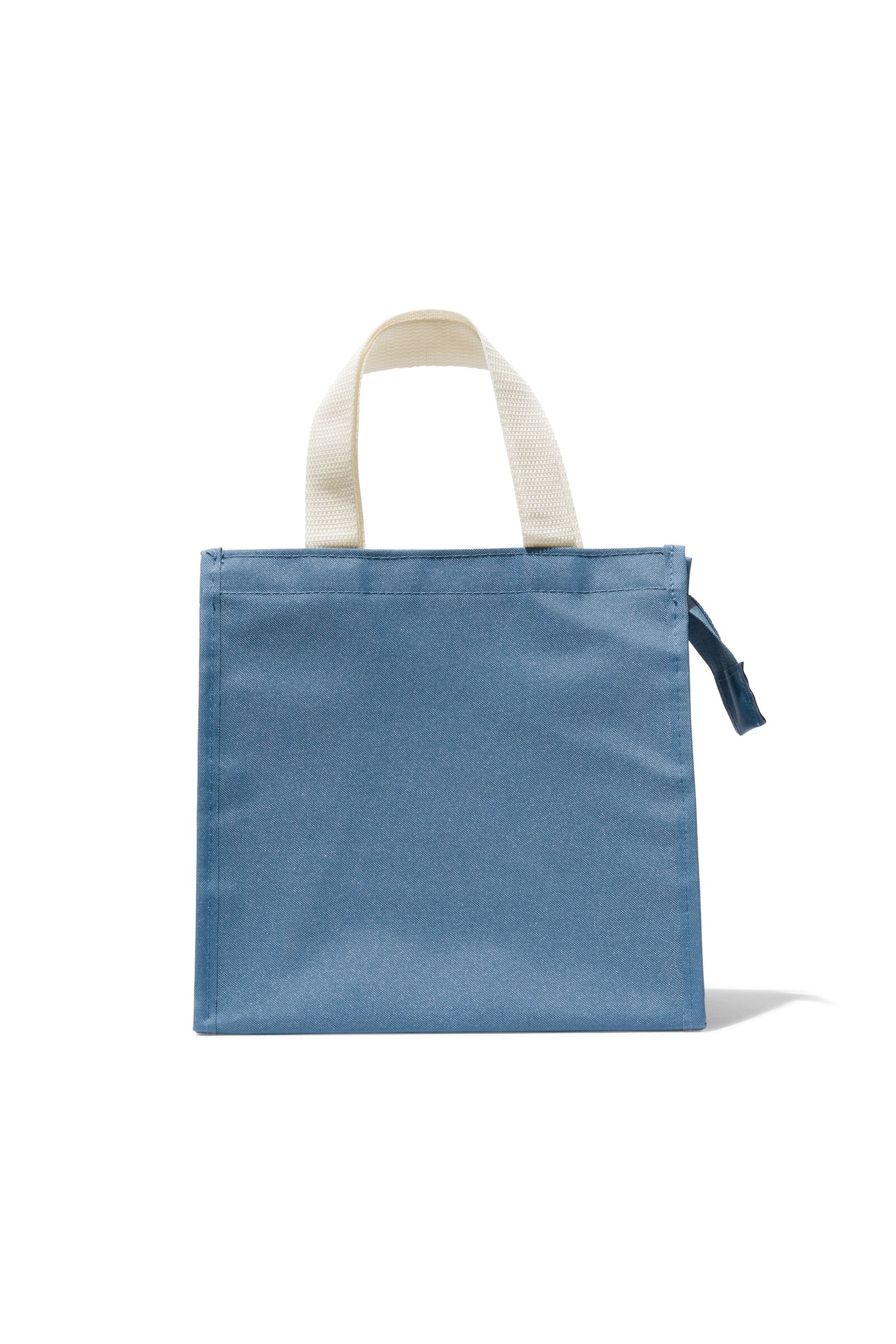 Lunch-K&uuml;hltasche, graublau, 11 x 23 x 26 cm - 80650104 - HEMA