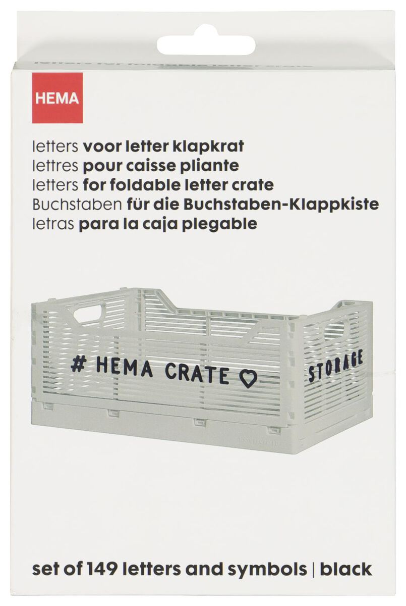Buchstaben für Buchstabentafel-Kisten, schwarz - 39821031 - HEMA