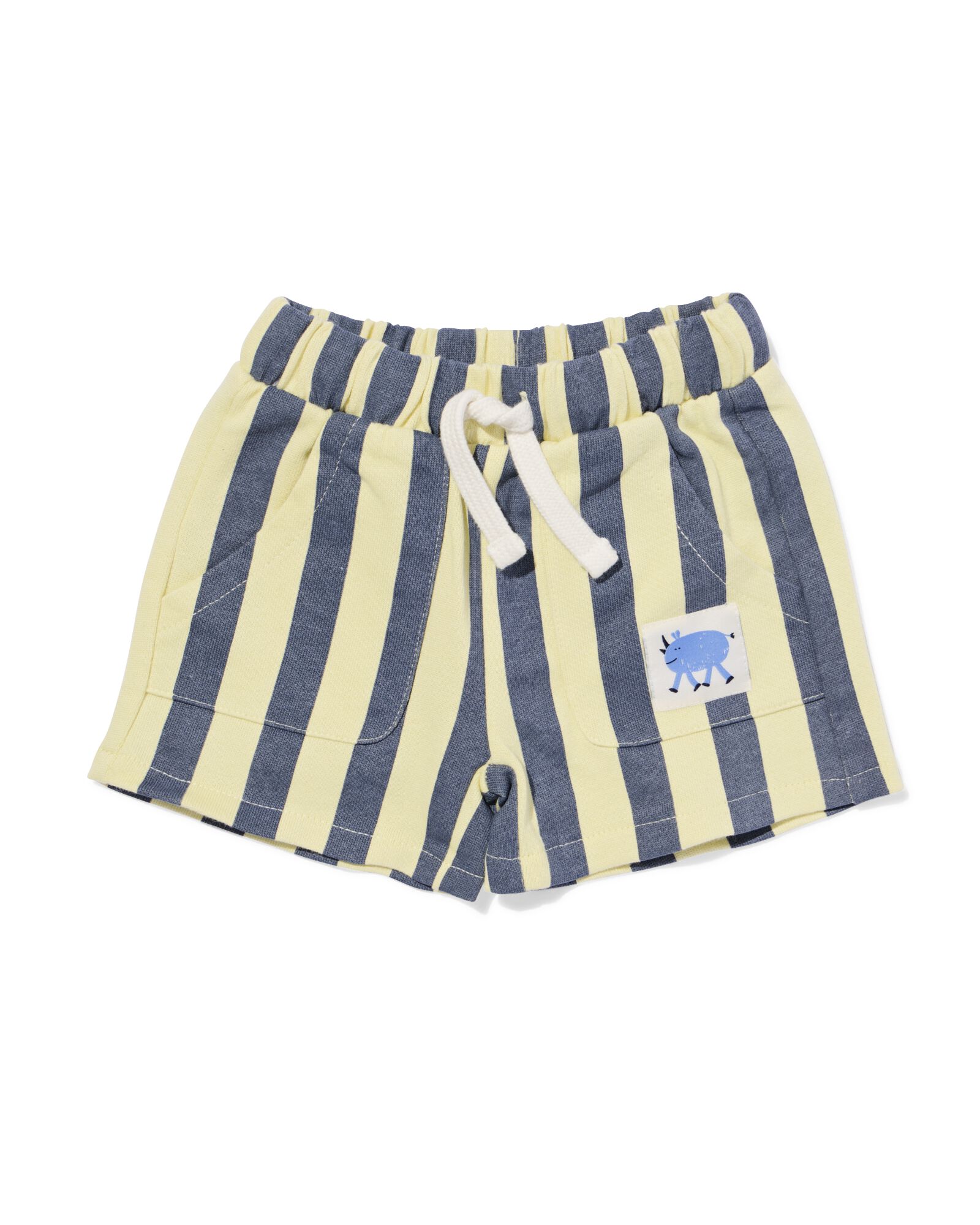 short b&eacute;b&eacute; coupe confortable tissu molletonn&eacute; rayures &eacute;cru &eacute;cru - 33189070ECRU - HEMA