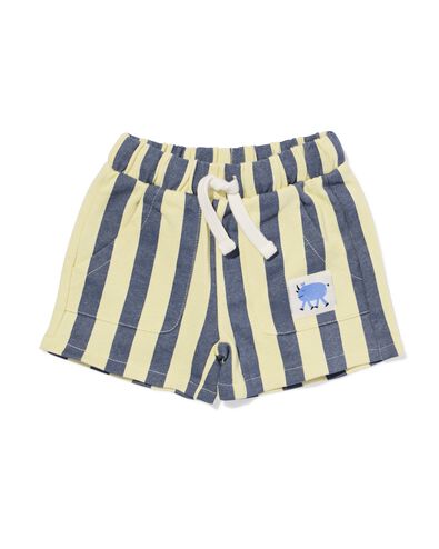 short b&eacute;b&eacute; coupe confortable tissu molletonn&eacute; rayures &eacute;cru &eacute;cru - 33189070ECRU - HEMA