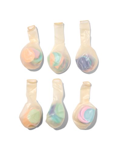 6-pak confetti ballonnen - 14230016 - HEMA