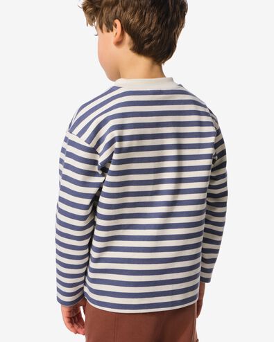 t-shirt enfant rayures bleu - 30711901BLUE - HEMA