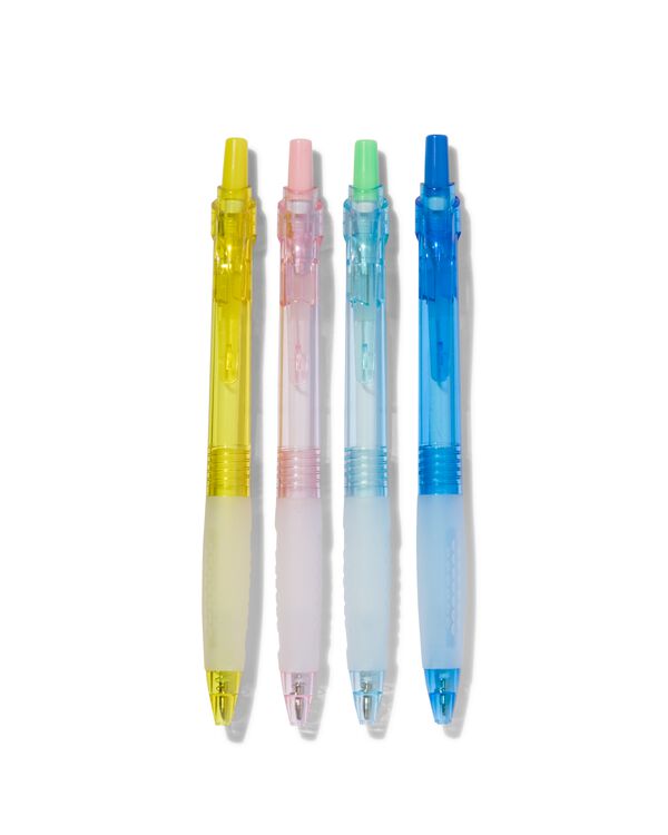 4 stylos à bille encre bleue - 14470011 - HEMA