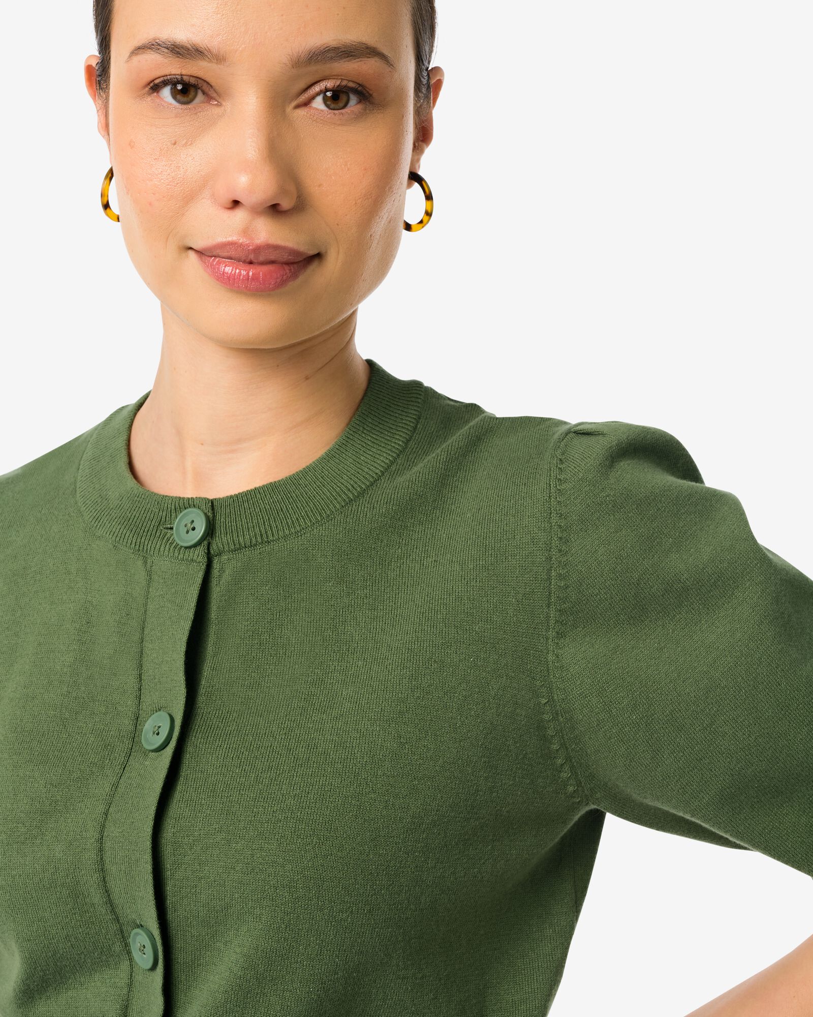 damesvest Rose groen - 36269575GREEN - HEMA