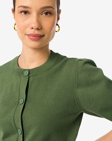 damesvest Rose groen - 36269575GREEN - HEMA