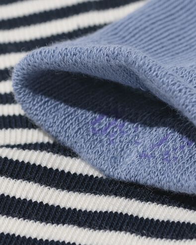 kinder enkelsokken strepen - 5 paar donkerblauw donkerblauw - 4320875DARKBLUE - HEMA
