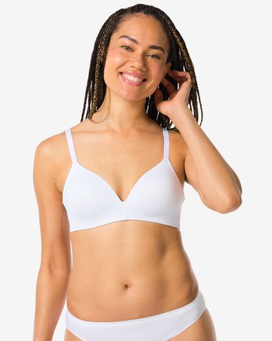 voorgevormde bh zonder beugel recycled/micro - 21870498 - HEMA