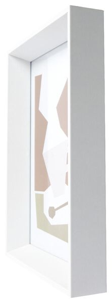 Bilderrahmen, Holz, 15 x 20 cm, Facettenrand, weiß - 13621073 - HEMA