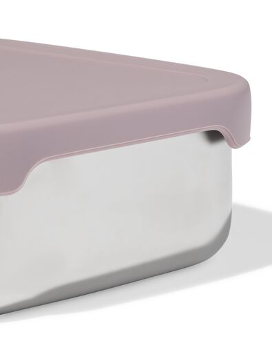 bo&icirc;te &agrave; lunch 14,3x18,9x5,8cm en acier inoxydable rose fonc&eacute; - 80650207 - HEMA