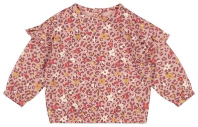 Baby-Sweatshirt, Leopard rosa - 1000026054 - HEMA
