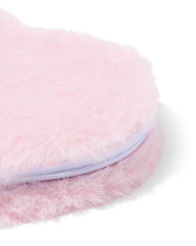 notitieboek 18.5x17cm hartvorm fluffy roze - 14100228 - HEMA