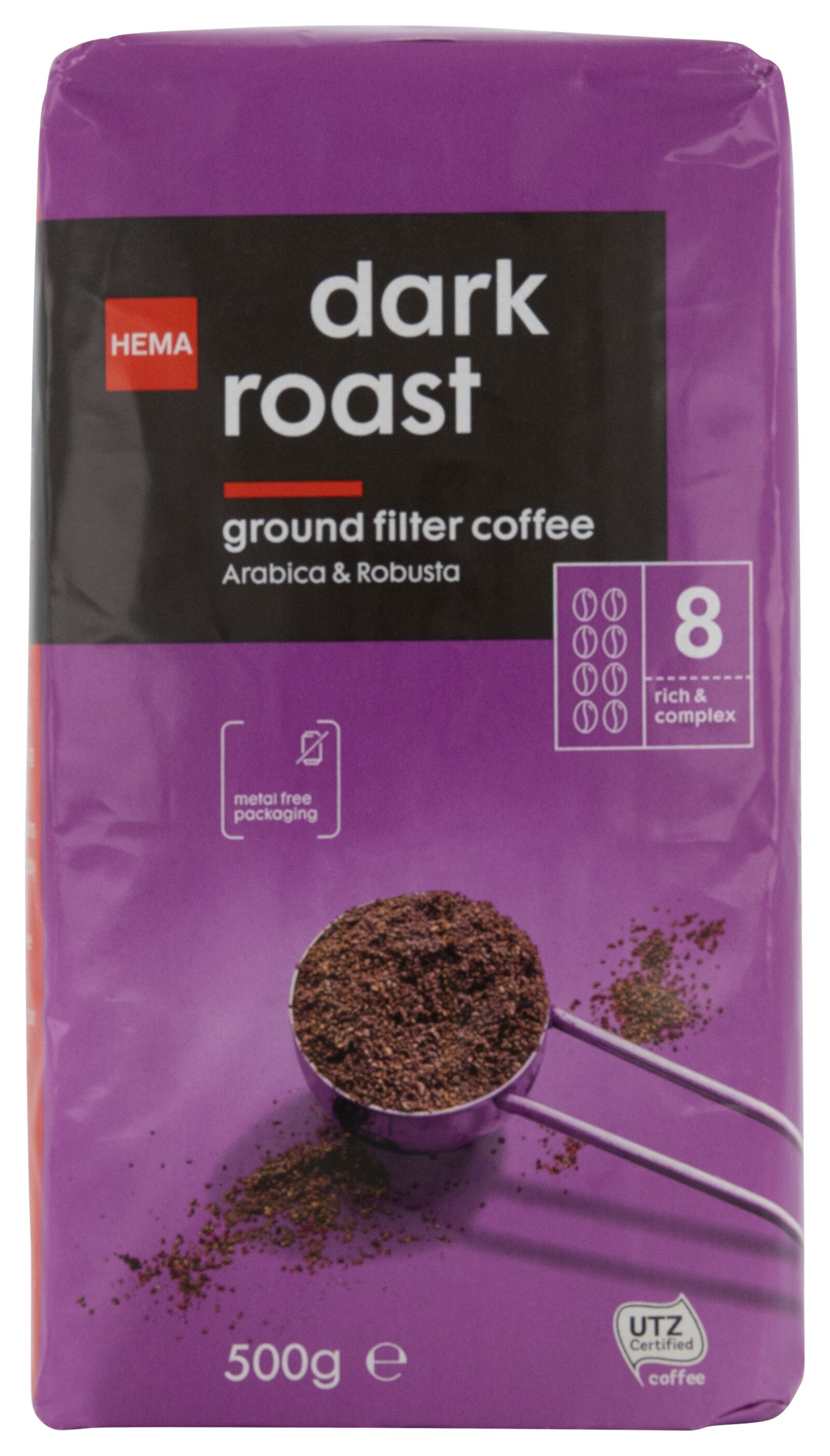 filterkoffie dark roast - 500 gram - 17170003 - HEMA