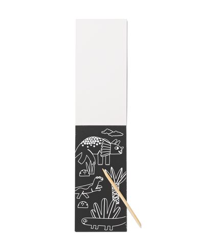 livre de coloriage &agrave; gratter A5 dinos - 15900439 - HEMA