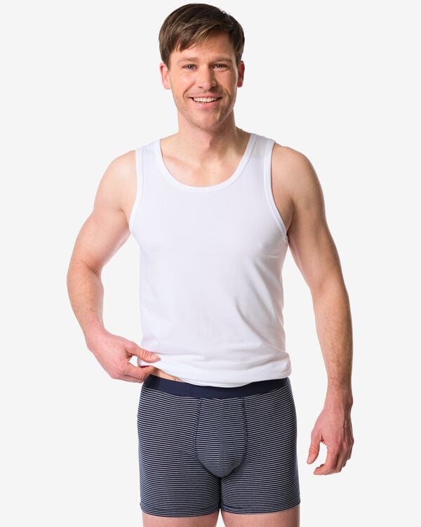 Herren-Boxershorts gestreift &ndash; 3 St&uuml;ck dunkelblau dunkelblau - 19168360DARKBLUE - HEMA
