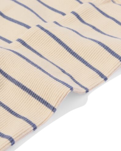 legging &eacute;volutif nouveau-n&eacute; c&ocirc;tel&eacute; rayures &eacute;cru &eacute;cru - 33444920ECRU - HEMA