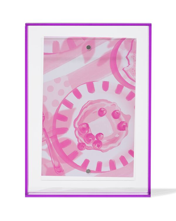 fotolijst 10x15cm paars acryl - 13625018 - HEMA
