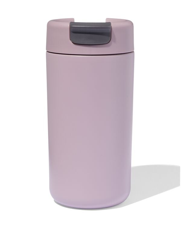tasse à café à emporter 450 ml en acier inoxydable rose foncé - 80650271 - HEMA