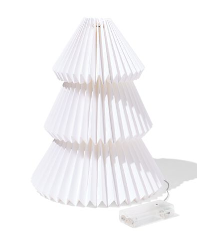 led honeycomb kerstboom 22x27.5x22cm wit - 25500130 - HEMA